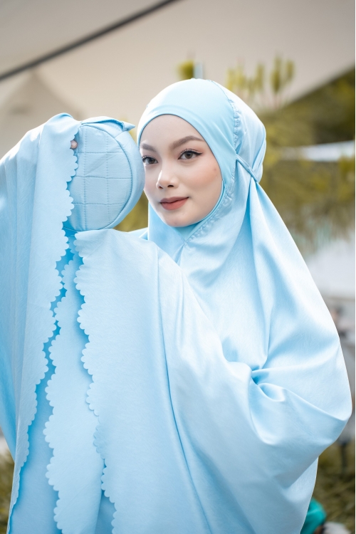 Telekung Elvina Ligth Sky 